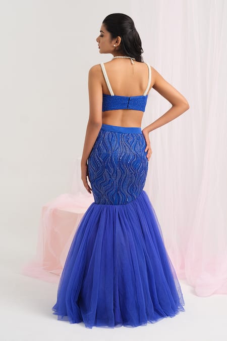 House Of Akshata Oceanic Elegance Ensemble Set 