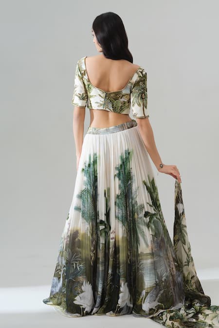 House Of Akshata Enchanted Forest Lehenga Set 