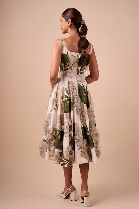 Shriya Som Hydrangea Midi Dress 