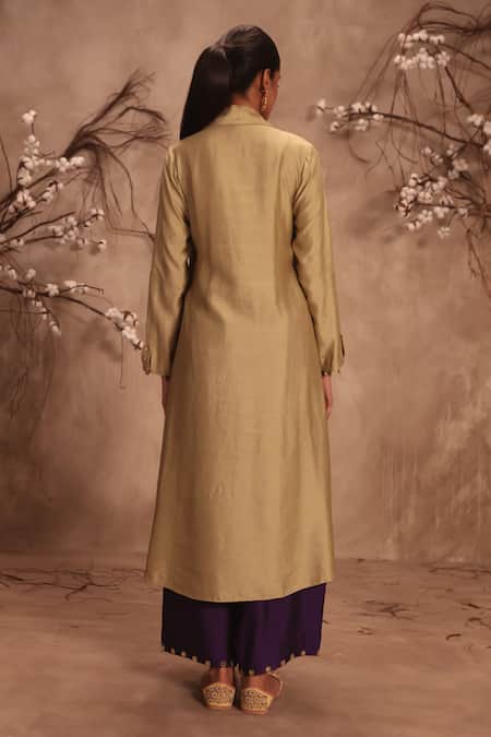 Label Niti Bothra Light Green Embroidered Kurta Set 