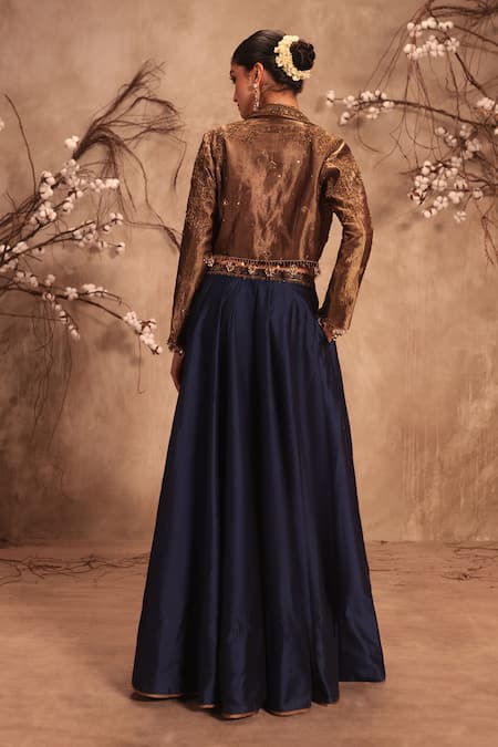 Label Niti Bothra Embroidered Jacket & Lehenga Set 