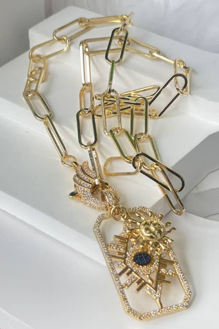 Studio6 Jewels Gold Plated Necklace 