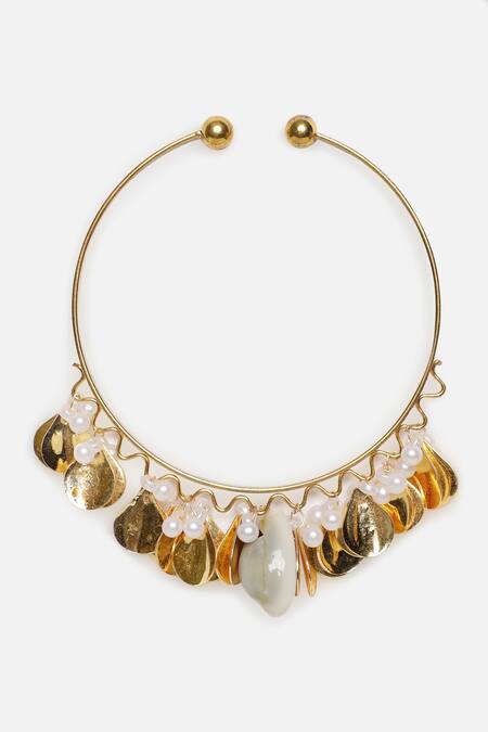 Buy Dugran By Dugristyle Gold Plated Pearls Adjustable Bracelet Online at Aza Fashions Buy_Dugran By Dugristyle_Gold Plated Pearls Adjustable Bracelet _Online_at_Aza_Fashions