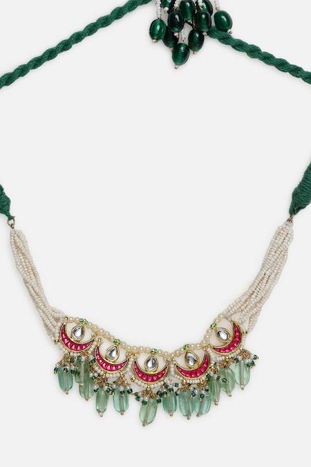 Buy Dugran By Dugristyle Multi Color Zamurd Ki Lakir Bajuband Online at Aza Fashions Buy_Dugran By Dugristyle_Multi Color Zamurd Ki Lakir Bajuband _Online_at_Aza_Fashions