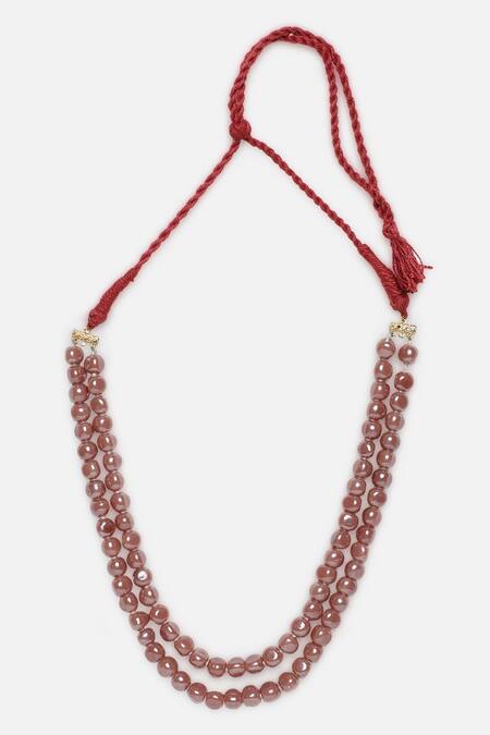 Buy Dugran By Dugristyle Brown Chandan Touch Layered Necklace Online at Aza Fashions Buy_Dugran By Dugristyle_Brown Chandan Touch Layered Necklace _Online_at_Aza_Fashions