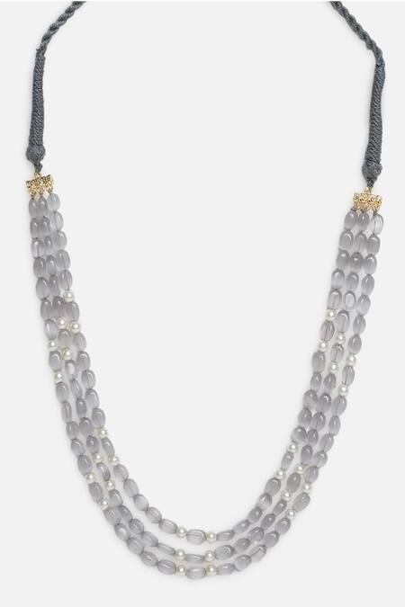 Dugran By Dugristyle Gray Chandi Saaya Layered Necklace Online at Aza Fashions Dugran By Dugristyle_Gray Chandi Saaya Layered Necklace _Online_at_Aza_Fashions