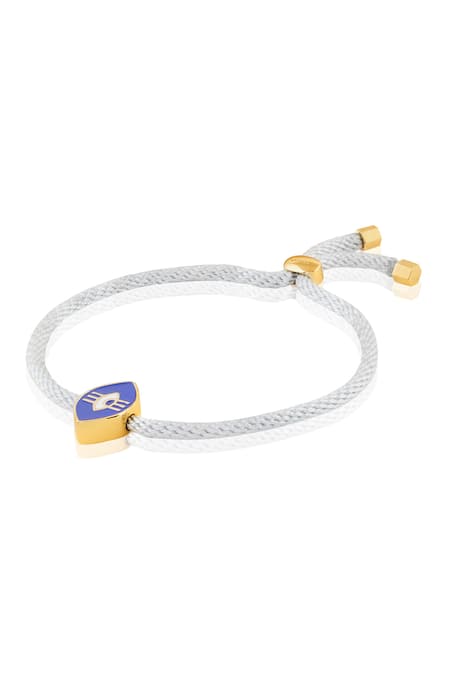 Isharya Gold Plated Embroidery Astra Eye Rakhi Bracelet Online at Aza Fashions Isharya_Gold Plated Embroidery Astra Eye Rakhi Bracelet _Online_at_Aza_Fashions