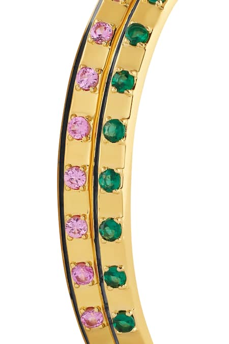 Buy Isharya Gold Plated Crystals Karma Clash Cuff Bracelet Online at Aza Fashions Buy_Isharya_Gold Plated Crystals Karma Clash Cuff Bracelet_Online_at_Aza_Fashions