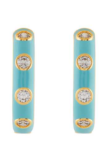 Isharya_Turquoise Crystals Serenity Huggies_Online_at_Aza_Fashions