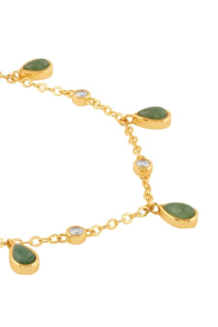 Buy Isharya Green Verdant Vision Necklace Online at Aza Fashions Buy_Isharya_Green Verdant Vision Necklace _Online_at_Aza_Fashions