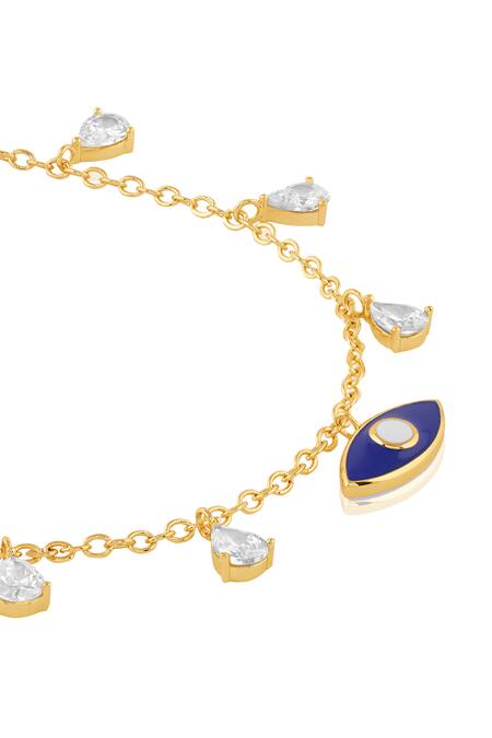 Buy Isharya Blue Evil Eye Energy Necklace Online at Aza Fashions Buy_Isharya_Blue Evil Eye Energy Necklace _Online_at_Aza_Fashions