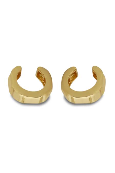 Varnika Arora_Gold Plated Nova Earrings _Online_at_Aza_Fashions