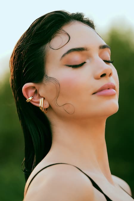 Varnika Arora Gold Plated Nova Earrings 