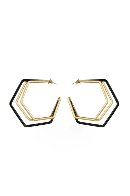 Varnika Arora XL Trio Gold Hoops 