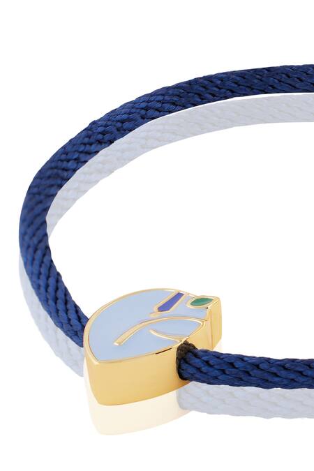 Shop Isharya Blue Krishna Rakhi Bracelet Online at Aza Fashions Shop_Isharya_Blue Krishna Rakhi Bracelet _Online_at_Aza_Fashions