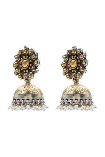 Sangeeta Boochra_Gold Plated Designer Earrings _Online_at_Aza_Fashions
