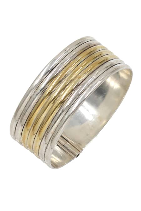 Sangeeta Boochra Gold Plated Silver Bangle 