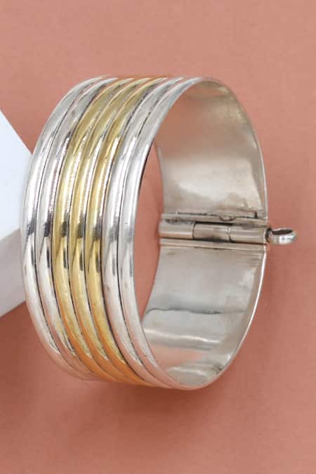Sangeeta Boochra Gold Plated Silver Bangle 