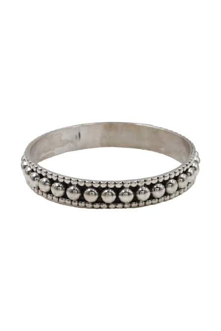 Sangeeta Boochra Designer Silver Handcrafted Bangle 