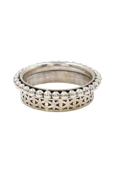 Sangeeta Boochra Designer Silver Handcrafted Bangle 
