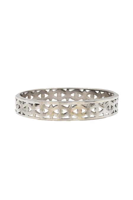 Sangeeta Boochra Designer Silver Bangle 