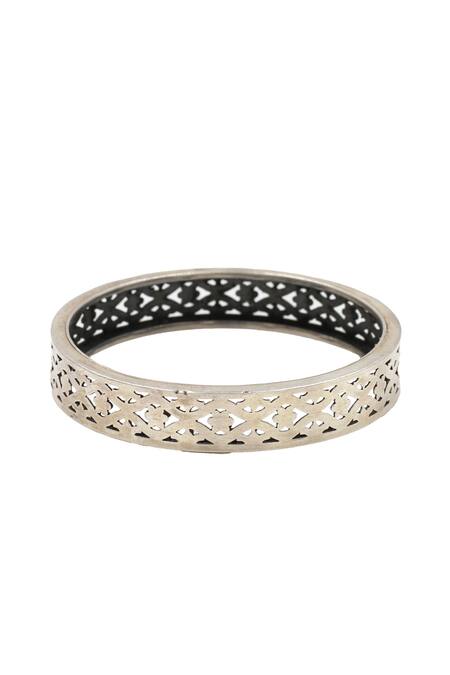 Sangeeta Boochra Designer Silver Bangle 