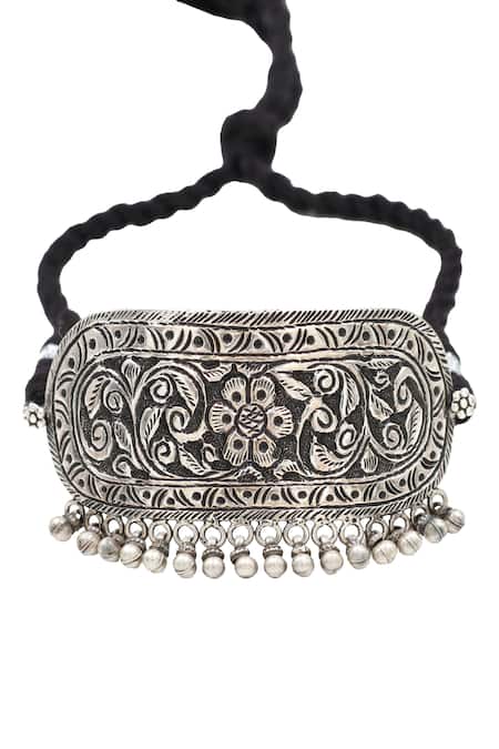 Buy Sangeeta Boochra Silver Plated Designer Handcrafted Choker Online at Aza Fashions Buy_Sangeeta Boochra_Silver Plated Designer Handcrafted Choker _Online_at_Aza_Fashions