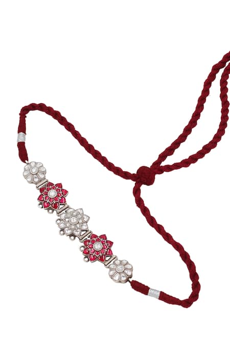 Shop Sangeeta Boochra Pink Designer Kundan Choker at Aza Fashions Shop_Sangeeta Boochra_Pink Designer Kundan Choker _at_Aza_Fashions