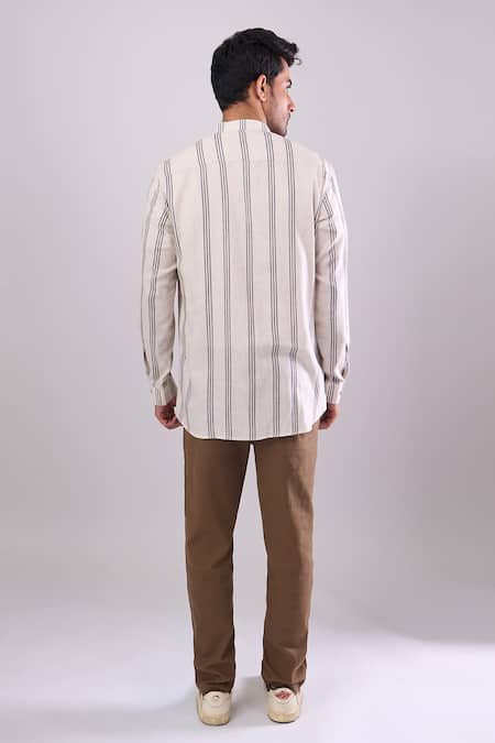 Arihant Rai Sinha Beige Digital Printed Short Kurta 