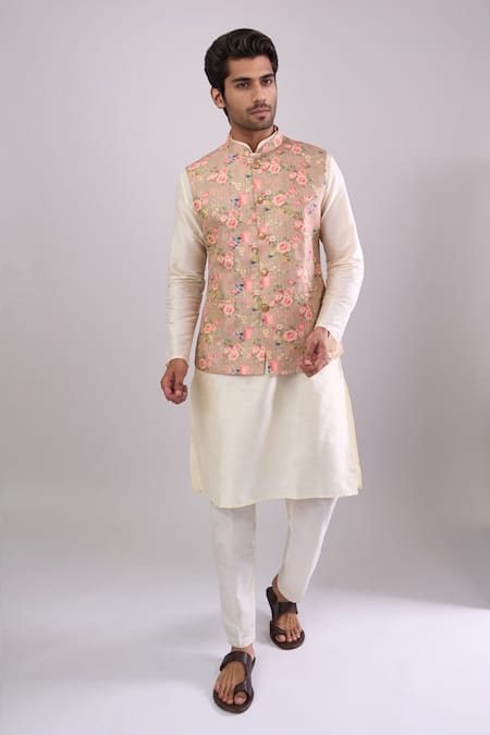 Arihant Rai Sinha Floral Pattern Bundi 