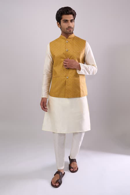 Arihant Rai Sinha Multi Color Digital Print Bundi 