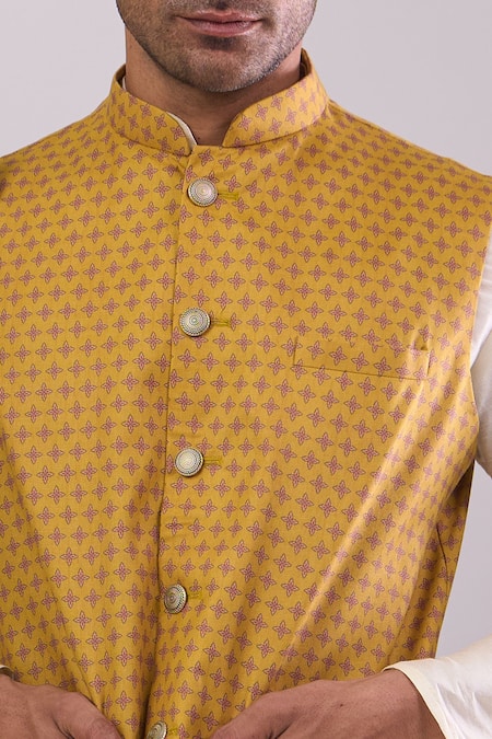 Shop_Arihant Rai Sinha_Multi Color Digital Print Bundi _Online_at_Aza_Fashions