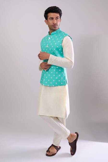 Buy Arihant Rai Sinha Green Embroidery Bundi Online at Aza Fashions Buy_Arihant Rai Sinha_Green Embroidery Bundi _Online_at_Aza_Fashions