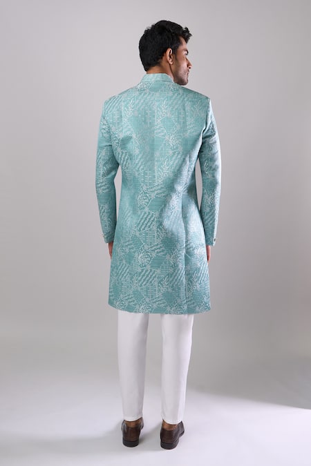 Arihant Rai Sinha Designer Woven Jacquard Sherwani & Pant Set 