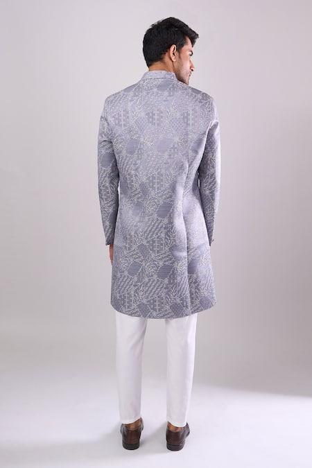 Arihant Rai Sinha Designer Woven Jacquard Sherwani & Pant Set 