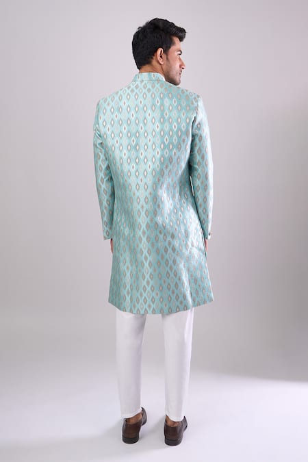 Arihant Rai Sinha Designer Woven Jacquard Sherwani & Pant Set 