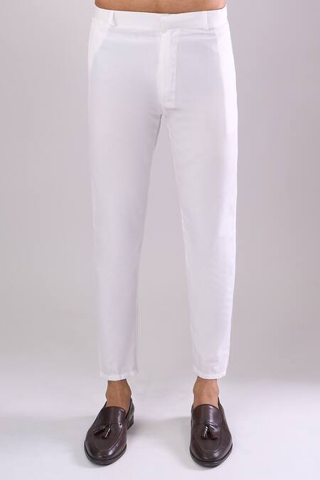 Shop_Arihant Rai Sinha_Gray Grey Woven Jacquard Sherwani And White Pant _Online_at_Aza_Fashions