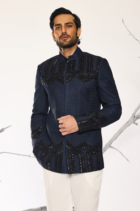 Ankit V Kapoor Deco Crest Bandhgala & Pant Set
