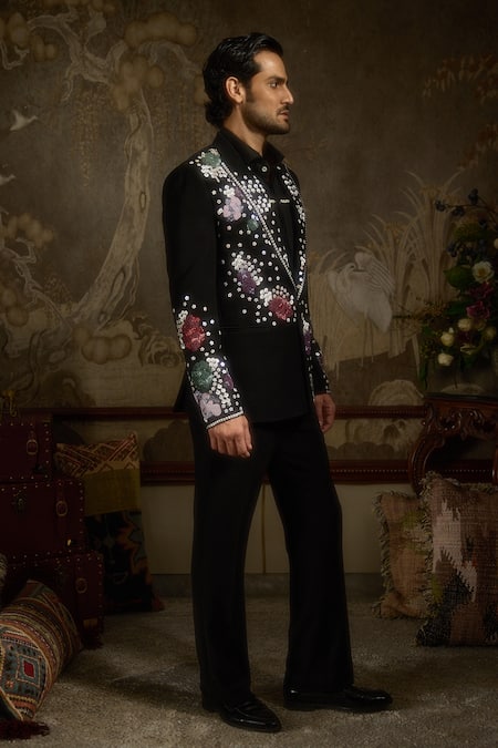Ankit V Kapoor Flora Nova Designer Tuxedo Set 