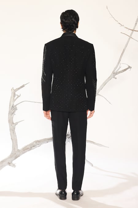 Ankit V Kapoor Stellar Weave Tuxedo Set 