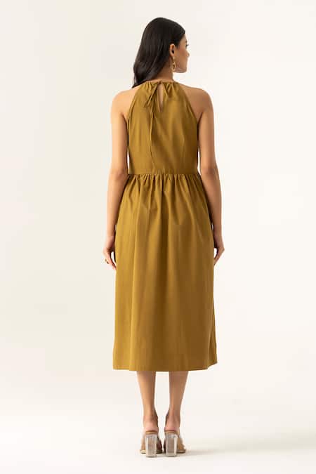 K-Anshika Halter Neck Midi Dress 