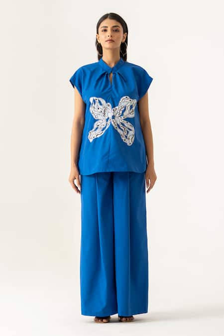 K-Anshika Cobalt Blue Co-Ord Set 