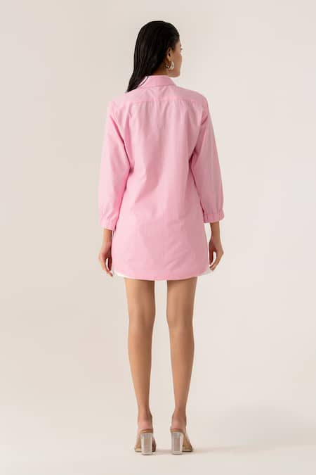 K-Anshika Floral Embroidered Pink Co-Ord Set 