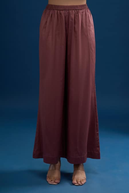 Buy_Matsya_Pink Silk Embroidery V-neck Anarkali Set _Online_at_Aza_Fashions