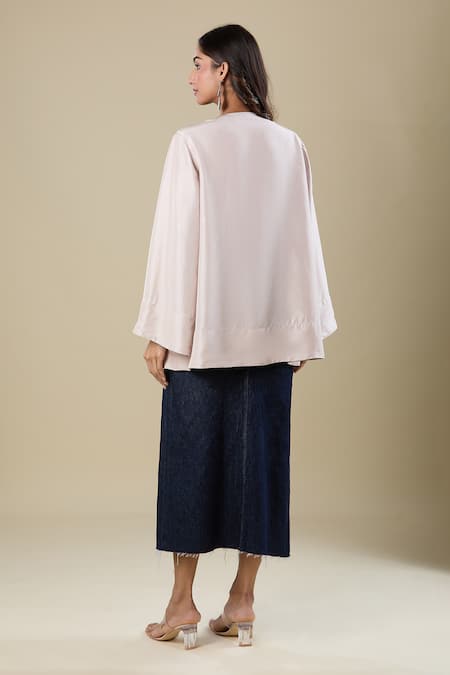 Pankaj & Nidhi Embroidered Beige Tunic 