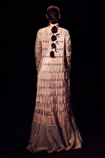 Label Anshu Khathuria Pastel Pink Designer Sharara Set 