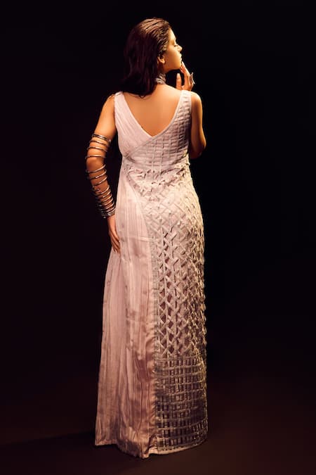 Label Anshu Khathuria Pastel Pink Designer Gown 