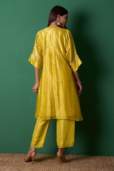 Priti Prashant Radiance Yellow Kurta Set with Dupatta 