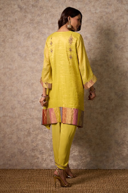 Priti Prashant Zing Yellow Kurta Set with Dupatta 