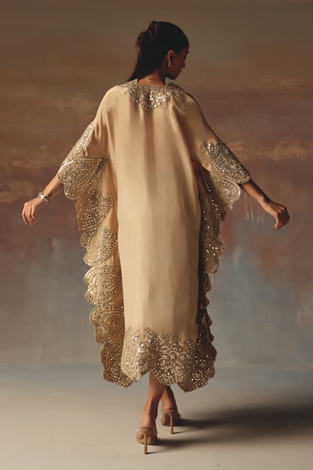 Twenty Nine Peach Mirrowork Kaftan 
